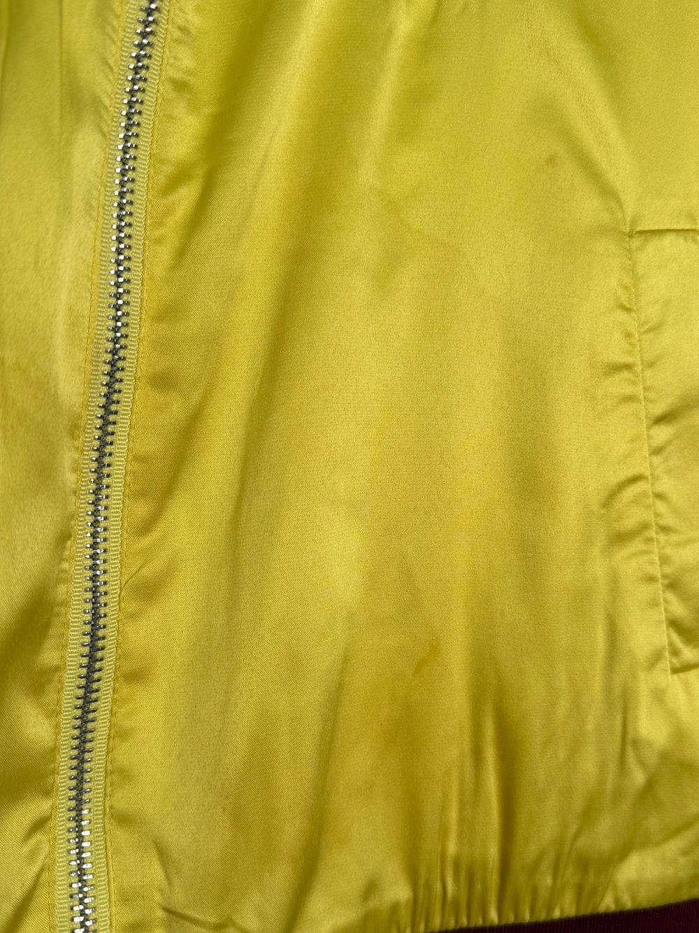 Forever 21 Yellow Satin Embroidered Bomber Jacket Size Medium - Picture 9 of 11